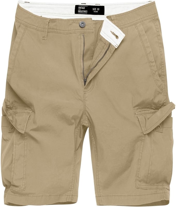Vintage Industries Cargo-shorts Ryker Shorts Beige