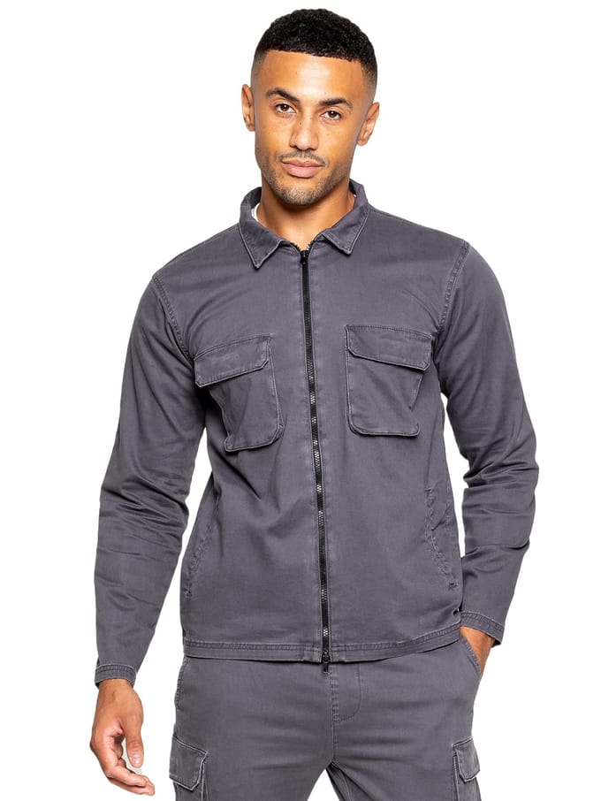 Enzo | Heren Cargo Overshirt Jas