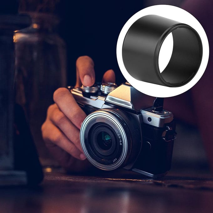 LH-61D Plastic Camera Lenskap voor Olympus ZUIKO DIGITAL ED 40-150mm F4-5.6 Mount black