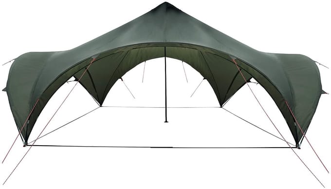 vidaXL - Partytent - Legergroen - 600 - x - 600 - x - 400 - cm - Polyester - en - Staal