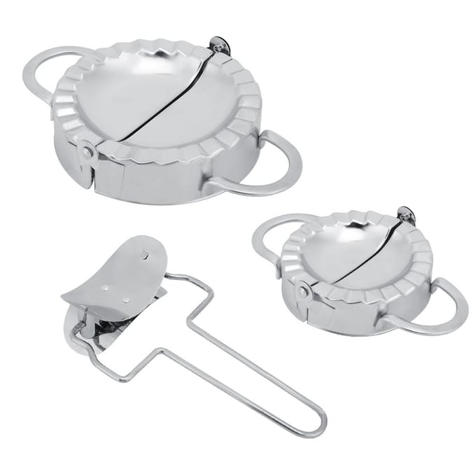 304 Roestvrij Staal Handmatige Dumpling Vorm Dumpling Wrapper Maakvorm Keukengerei white
