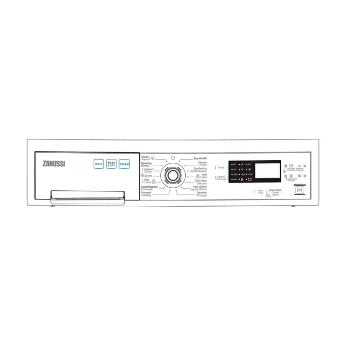 AEG controlepaneel, wit, Zanussi 140206564027