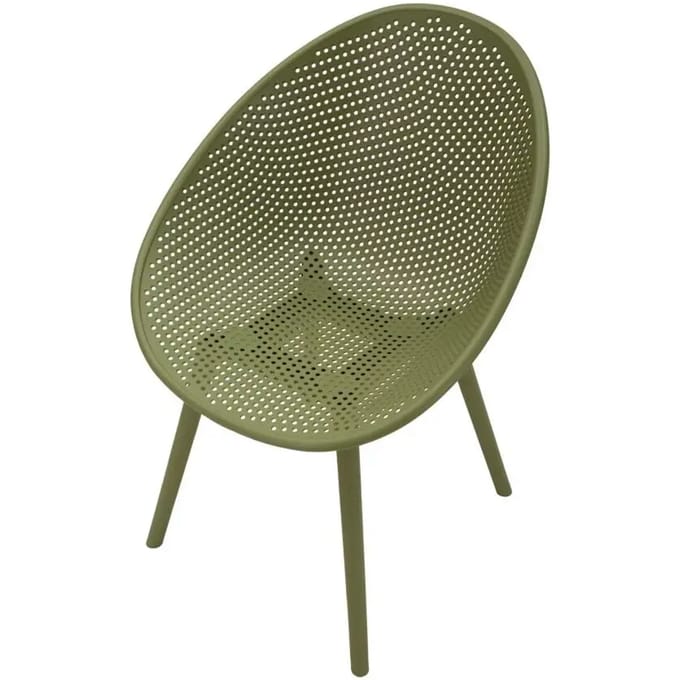 Stoel Ibiza Green Chair Set 2 Pcs 59×59×83 cm
