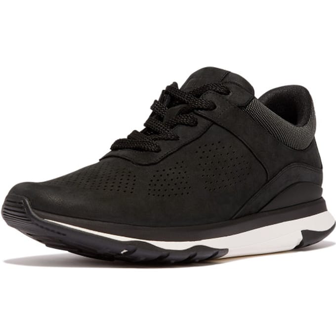 FitFlop Vitamin FFX - Nubuck sneaker ZWART - Maat 46