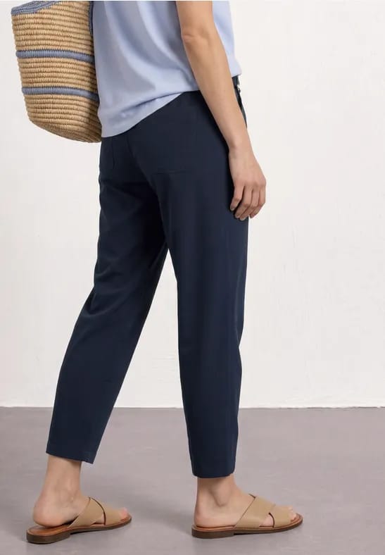 Barrel Leg broek met gespdetail