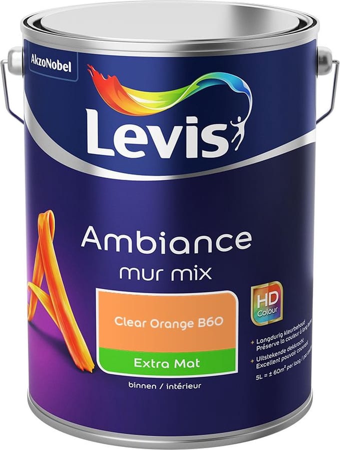 Levis - Ambiance Mur Extra Mat Mix - Clear Orange B60 - Mengverf - 5 L