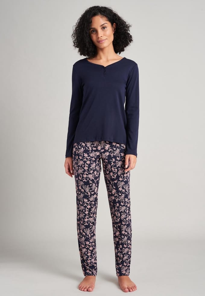 Schiesser – Sence of Nostalgia – Pyjama – 175553 – Dark Blue - 44