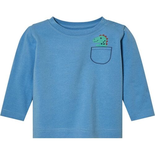 LUPILU Baby shirt (Blauw, 74/80)
