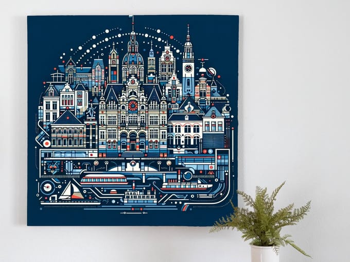 Kunstprint | Wanddecoratie | Dibond | 60 × 60 cm
