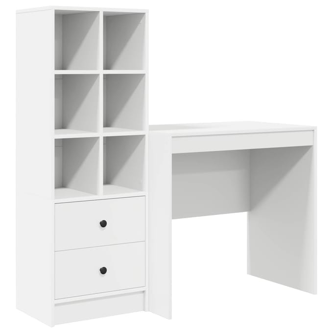 vidaXL - Bureau - Wit - 125,5 - x - 50 - x - 127 - cm - 2 - st