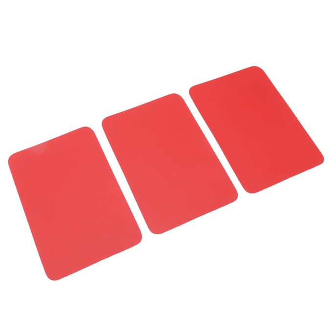 3 PCS Patch Kayak Étanche PVC Patch Radeau Ensemble de Patchs de Réparation Bateau en Caoutchouc pour Bateau Gonflable rouge