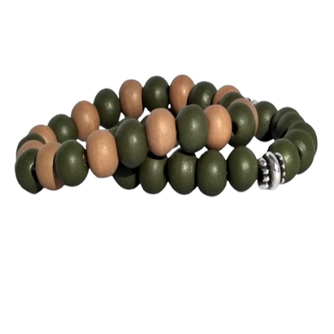 Armband-beads green fantasy