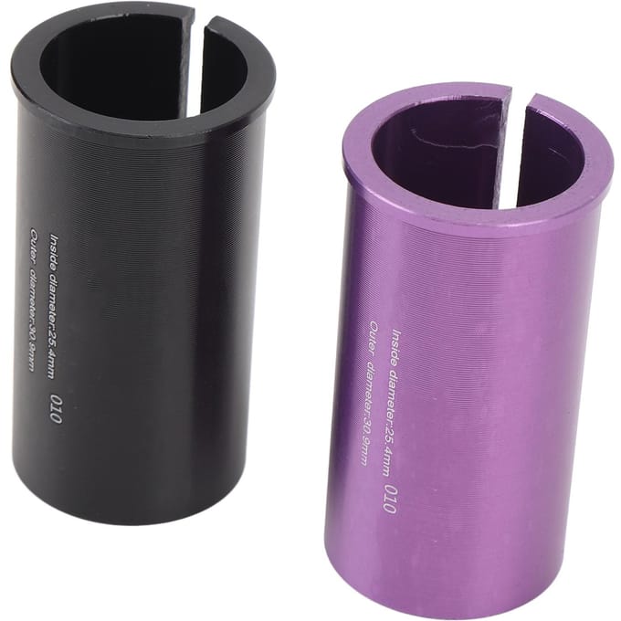 Zadelpen Adapter Shim Aluminiumlegering CNC Gefreesd Getextureerde Afwerking Fiets Zadelbuis Conversie