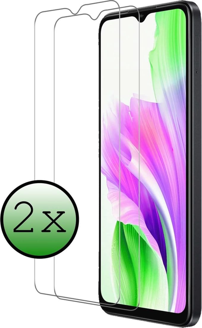 Screenprotector - 2 Stuks Geschikt voor OPPO A18 - Extra Sterk - Beschermglas - Gehard Glas - Tempered Glass - Screen Protector