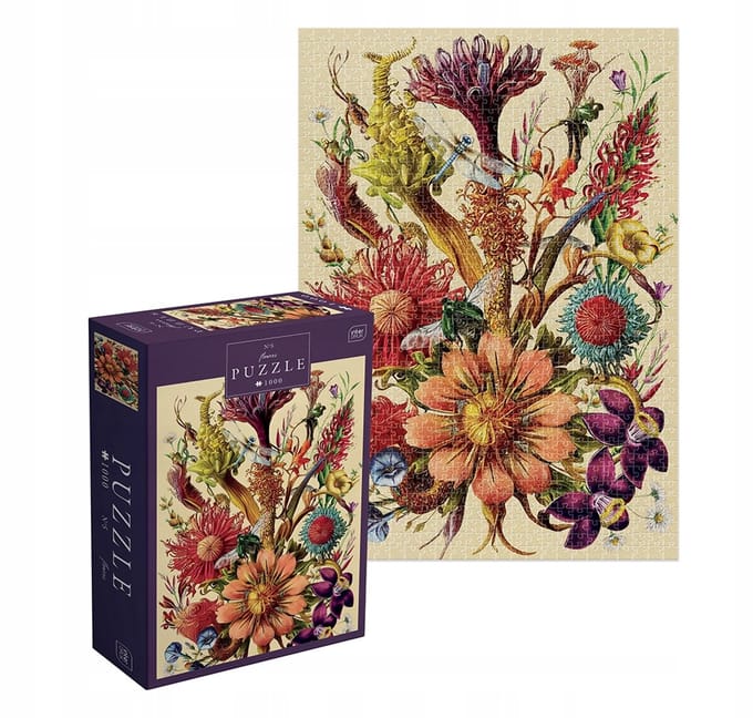 PUZZLE - 1000 STUKJES - Interdruk Puzzel Bloemen 5 - GERONIMO GAMES