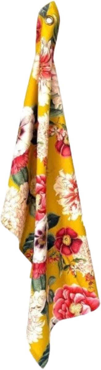 Imbarro - Keukendoek 'Janne' (Ocre, set van 2, 50 x 70cm)