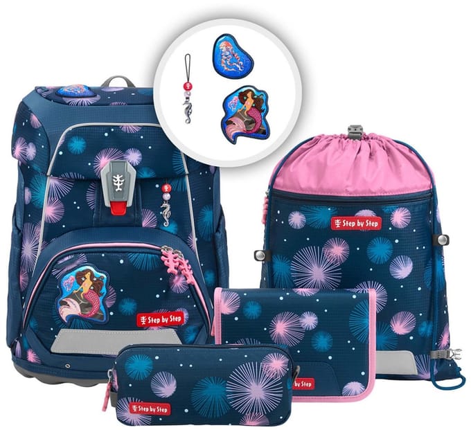 Step by Step Fit - Schoolrugzak Set 5tlg. (Mermaid Delia)
