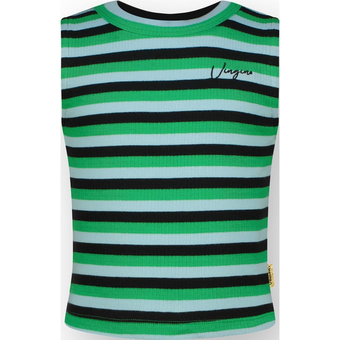 Vingino Girls Basic-crop Rib Top Top Multicolor Green Taglia: 2 | Camicie Outlet | kids | Verde