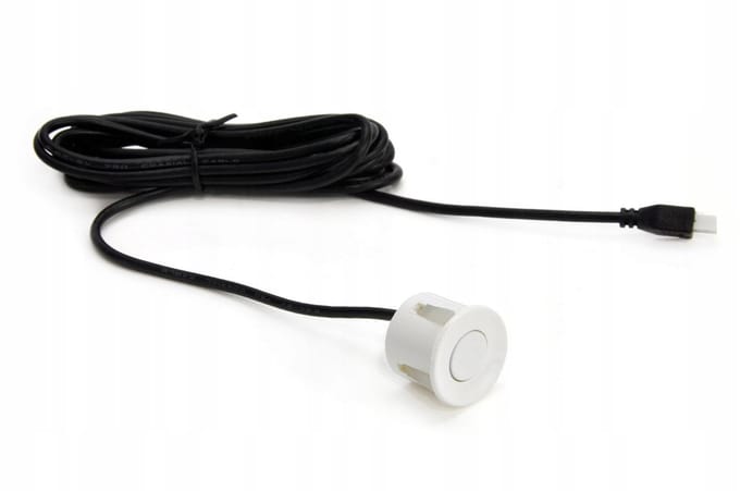 AMIO - Parkeersensor - Wit - 22mm - Ultrasoon - 2-Pin Aansluiting