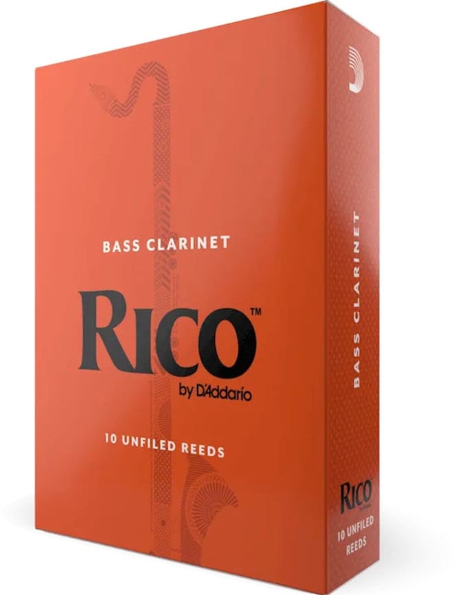D'Addario Woodwinds REA1025 Rico Basklarinetriet, 2.5, 10-Pack, Unfiled