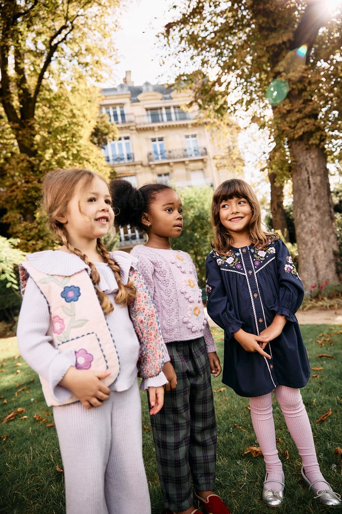Louise Misha Dress Floriane Midnight Maat: 6M | Jurken Outlet | kids | Blauw