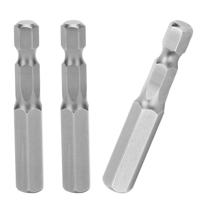 10 Stuks Elektrische Schroevendraaier Bits Geharde Zeskant Dop Magnetisch S2 Legering Staal 8mm 50mm