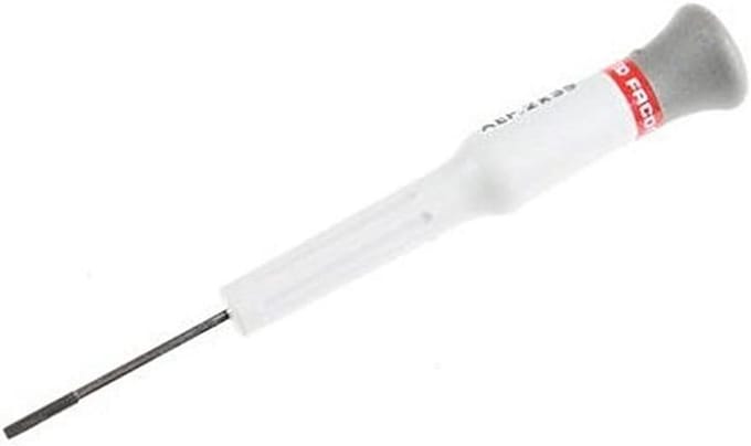 Schroevendraaier Plat - Precisie Tool - Kleine Klussen - Ergonomische Grip - 2x35 mm - Grijs