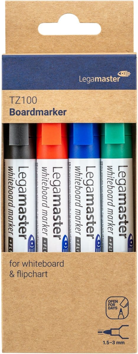 Whiteboardmarker Legamaster TZ100 1,5-3mm Rond Assorti