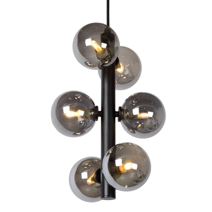 Lucide TYCHO - Hanglamp - Ø 25,5 cm - 6xG9 - Zwart