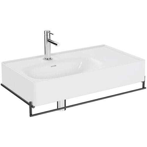 VitrA Equal set towel rail and washbasin asymmetrical 64083
