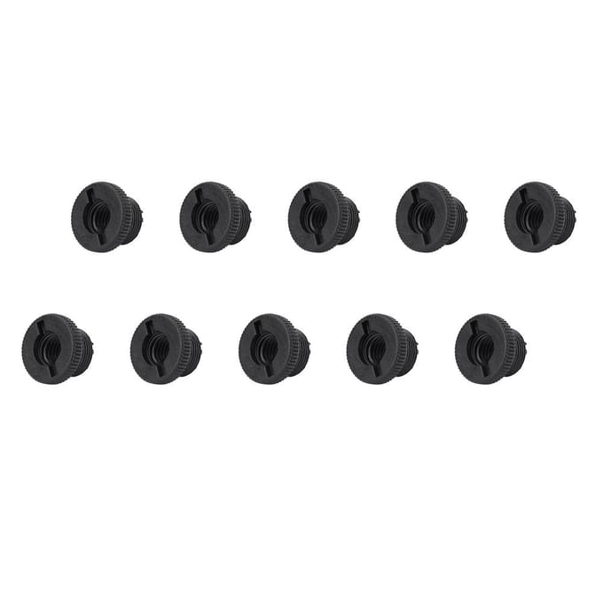 10 STUKS Plastic Schokbestendig 5/8 Mannelijk naar 3/8 Vrouwelijke Schroefdraad Adapter voor Microfoonstandaard black
