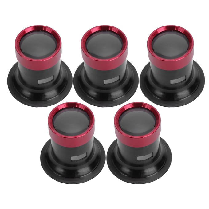 5 stuks Aluminiumlegering Vergrootglas Horlogereparatie Glaslens Vergrootglas Loep Accessoire