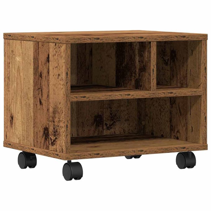 vidaXL - Printerstand - Oudhout - 41 - x - 32 - x - 34,5 - cm - Bewerkt - hout