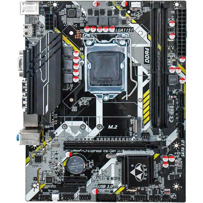 H310A4 V2.1 Gaming-moederbord 2666MHz Frequentie LGA1151(Intel 6789e generatie) Compatibel met Kern zwart