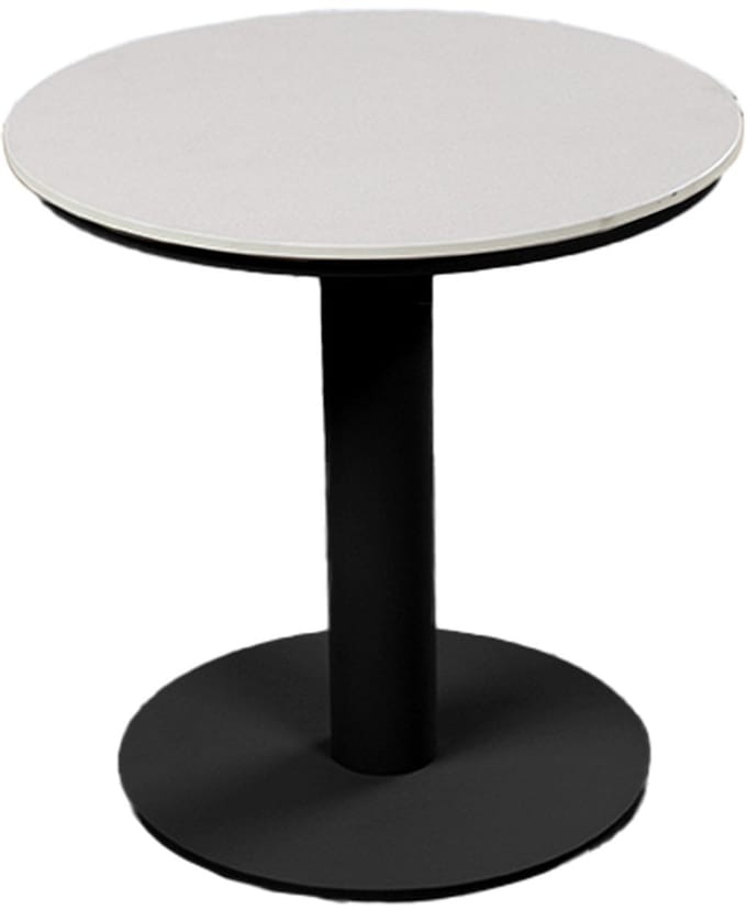 Loungetafel Barletta ø45cm | Sandstone/Black | Aluminium & Kunststof