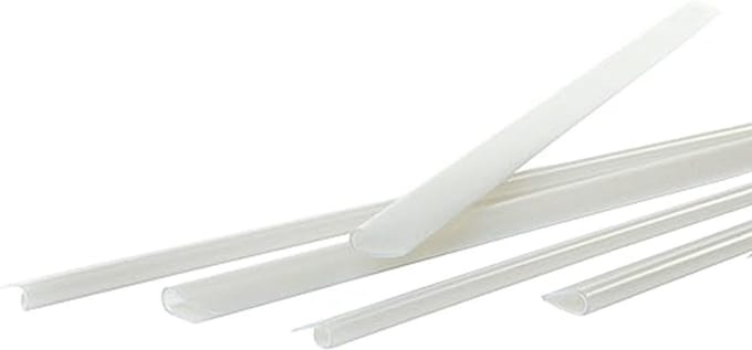 Pavo klemruggen, doos van 250 stuks, 3 mm, A4 transparant