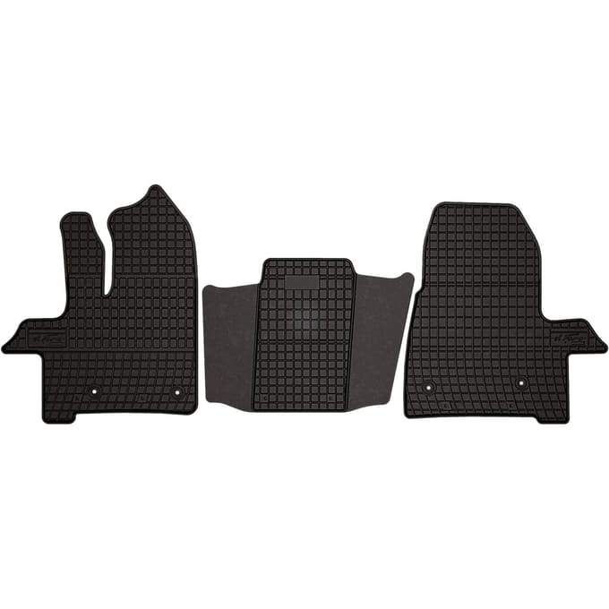 Wielganizator SolidPRO Serie - Rubber Automatten - Ford Transit Custom FL (2017-2021) - Automatisch - Zwart