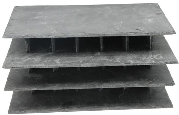 Ceramic Nature Aquarium Decoratie Slate Street Triple Straight