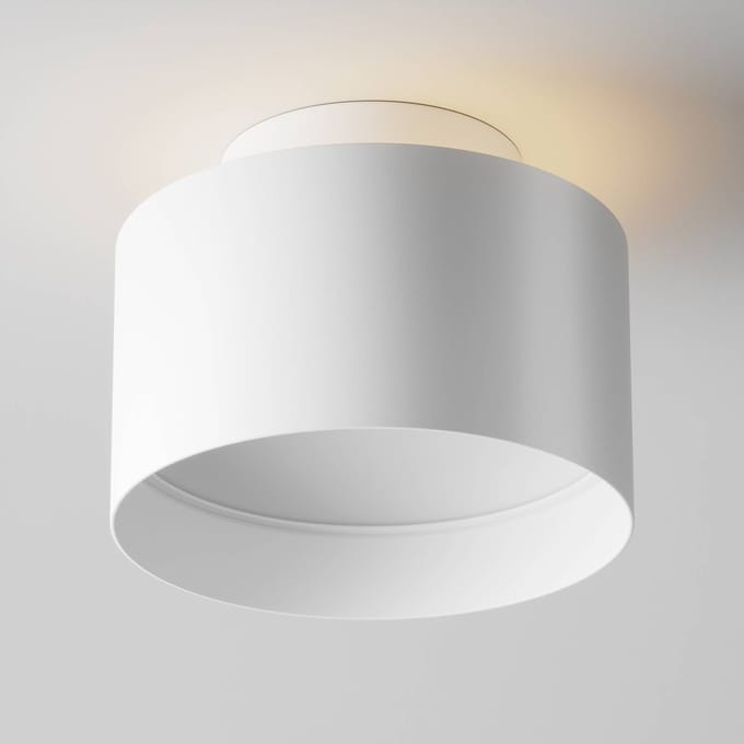 Maytoni LED plafondlamp Planet, wit Ø 12cm aluminium 3.000K