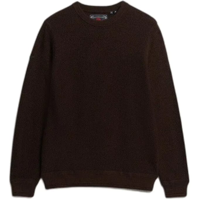 Superdry - Lichtgewicht katoenen trui met textuur - Heren - Sweaters