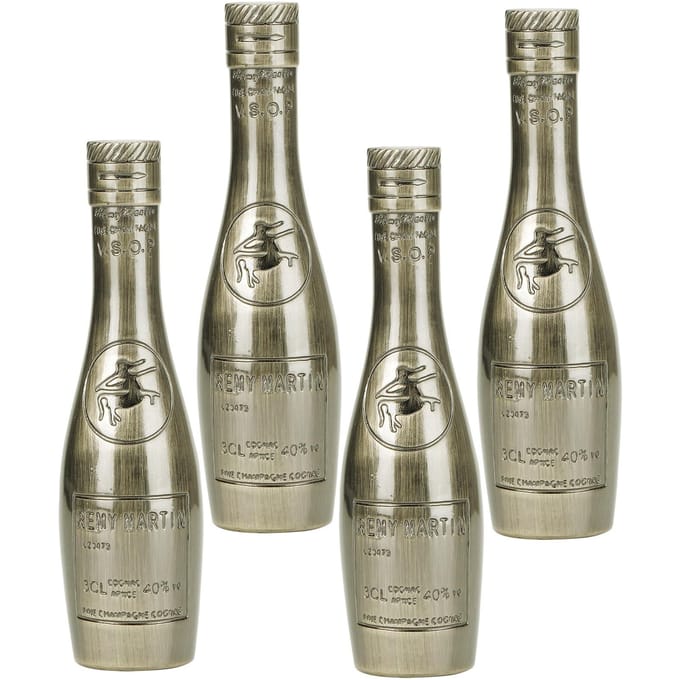 4 Set Deurklink Retro Zinklegering Wijnflesvorm Kast Ladegreep Antiek Brons brons