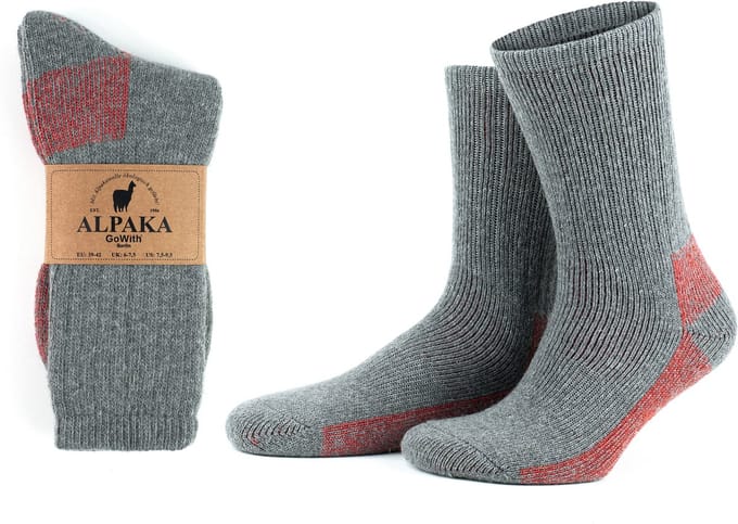 GoWith Alpaca Thermosokken-2 paar-Wollen Sokken-Maat 35-38