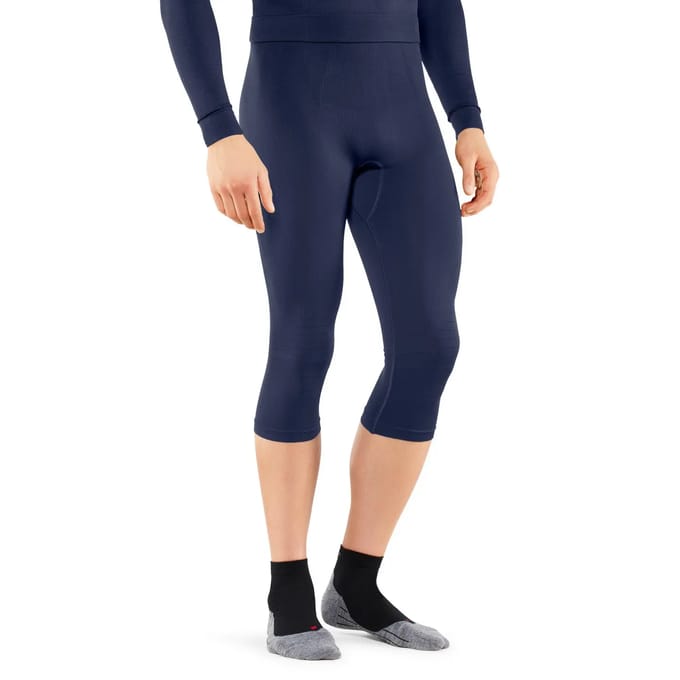FALKE heren 3/4 tights Maximum Warm - thermobroek - blauw (space blue)