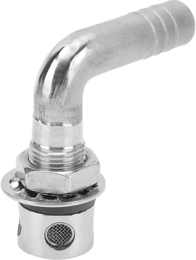 Boot Brandstoftank Ventilatie 90 Graden RVS - Geschikt voor 5/8 Inch Slangen
