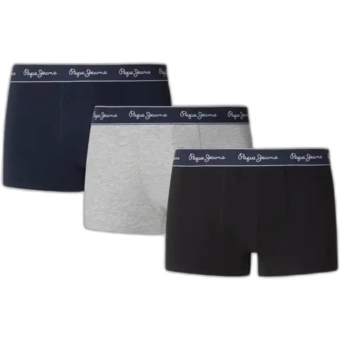 Pepe Jeans Pepe Solid Boxers 3 Eenheden Veelkleurig S Man