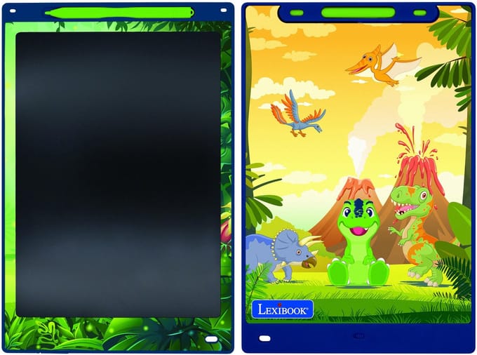 Dinosaurs 11" meerkleurige leer- en teken-E-ink-tablet met sjablonen