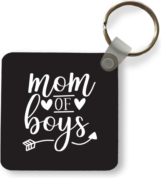 Sleutelhanger - Uitdeelcadeautjes - Moederdag - Jongens - Quotes - Plastic