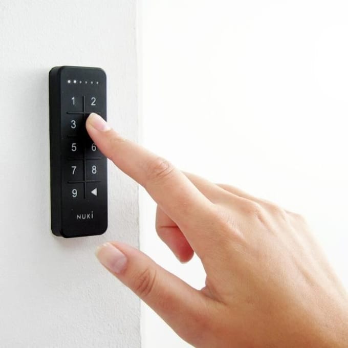 Nuki Keypad – Slimme Deuropener met Toegangscode – voor Nuki Smart Lock – Zwart