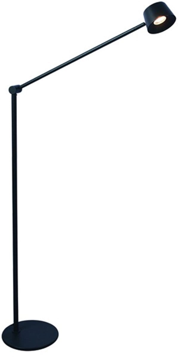 Freelight Vloerlamp Cugino Zwart 1-Arm 6.2 Watt incl. Dimmer