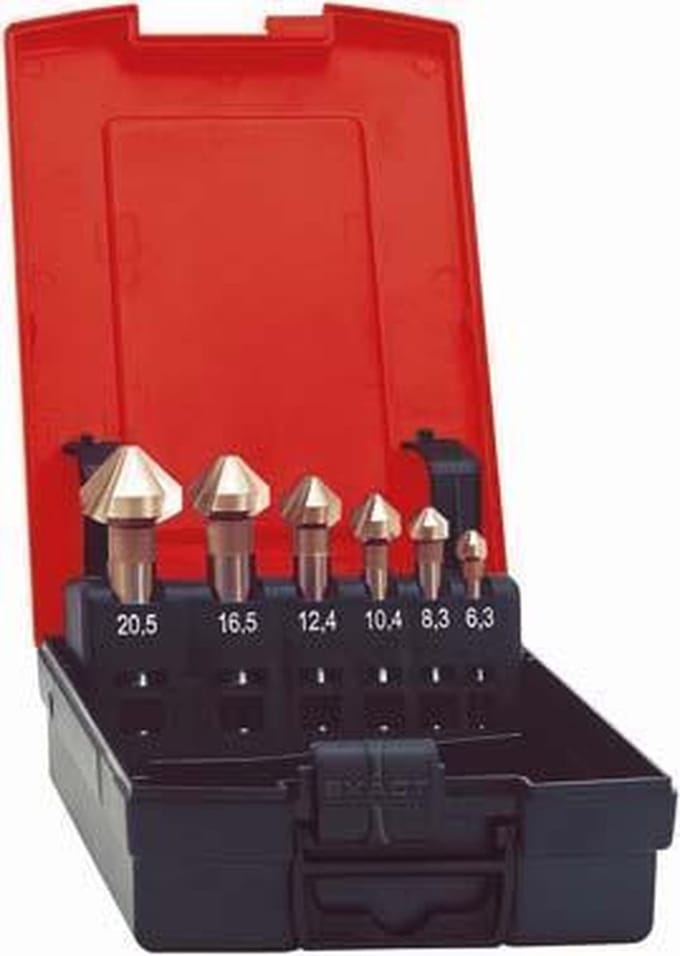 Kopverzinkboren-set D335C HSS 6,3-25,0mm, 90 Grad
